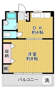 細井マンション【5階】の間取り