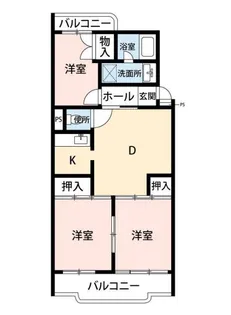 エントピア勝田台【3階】の間取り