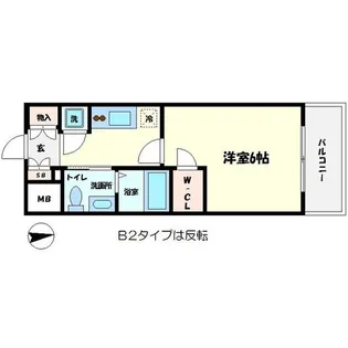 エスリード難波レジデンス【9階】の間取り