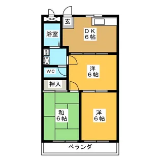 ホワイトミューズ【3階】の間取り