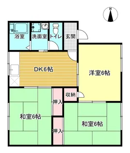 レジデンス桑原B【1階】の間取り