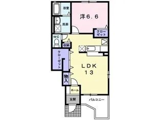パストラーレサクラ 2【1階】の間取り