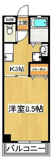 ビラシティー鈴木II【3階】の間取り