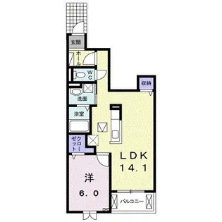 シャレー【1階】の間取り