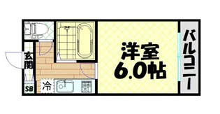 マンションタワーサイド【7階】の間取り