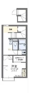 レオパレスたんぽぽハイツ【2階】の間取り