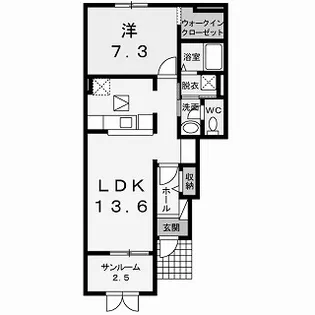 オーブ【1階】の間取り