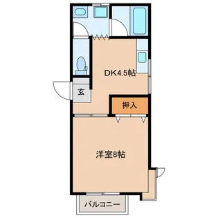 シャトー田崎パートII【2階】の間取り