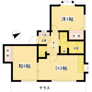 サウスヒルズ【1階】の間取り