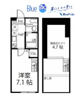 Bloombase TERRACE【1階】の間取り