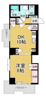 タワーレジデンシア鹿沼【9階】の間取り