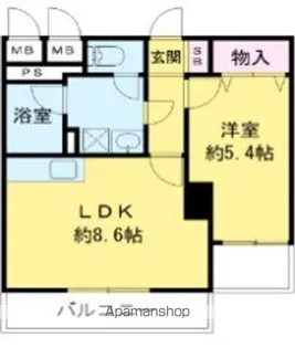 北千住オークハウス【5階】の間取り