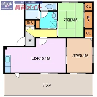ラポール C【1階】の間取り