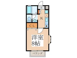 パ-シモン【1階】の間取り