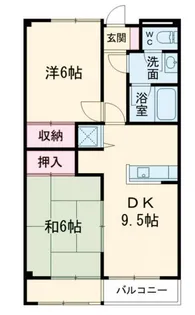 ロワール市川【1階】の間取り