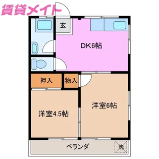 グリーンハイツ(桑名東方)【2階】の間取り