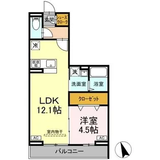 アヴニール コート【3階】の間取り