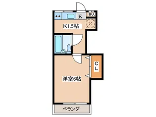 松原ハイツ【1階】の間取り