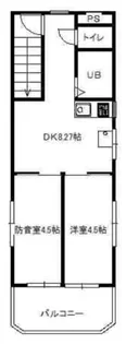 パロ常盤台【4階】の間取り