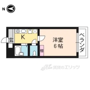 ラ・シャンブル【2階】の間取り