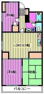 新藤マンション【4階】の間取り