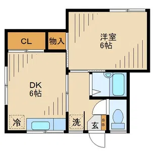 ハイツ山ノ手【2階】の間取り