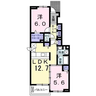 プランドール・M【1階】の間取り