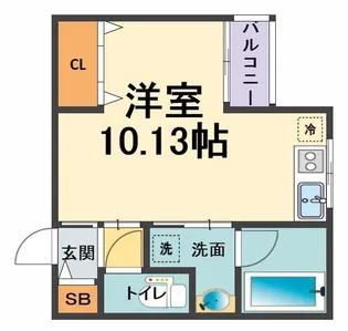 パロス甲子園【1階】の間取り