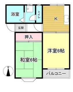 コーポフラワー【2階】の間取り