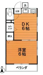 ウォーレン五月【2階】の間取り