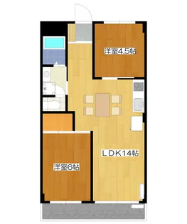 ドミールイノマタII【1階】の間取り