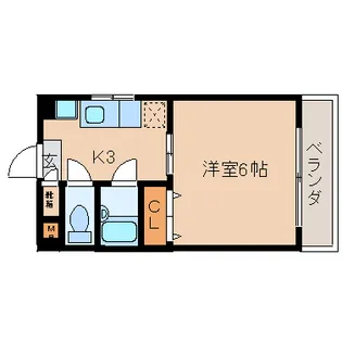 広島県広島市中区白島九軒町【マンション】の間取り