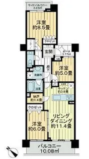 ヒルズ目白台【4階】の間取り