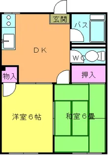 新グリーンハイツ【2階】の間取り