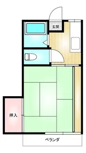 岩田コーポ【2階】の間取り