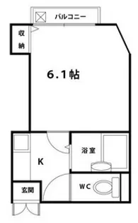 ラピュタ牧野阪【4階】の間取り