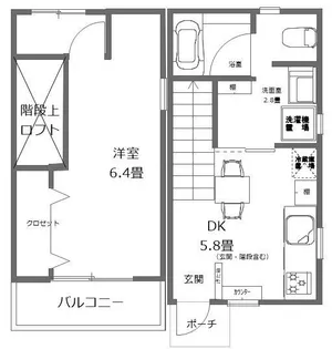 あどれっせ・s35【1階】の間取り