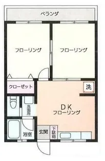 ハイツあけぼの【3階】の間取り