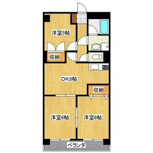 グリーンハイツ多治見【1階】の間取り