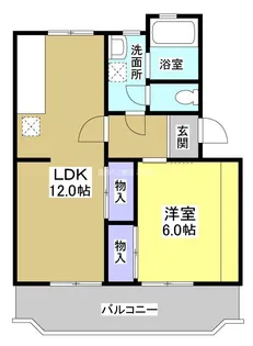 サンホーム曳馬【1階】の間取り