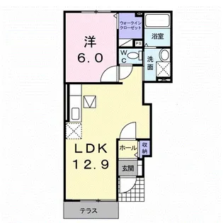レアル カーサ【1階】の間取り