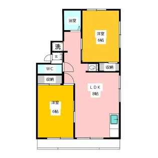 シャトルホワイト【1階】の間取り