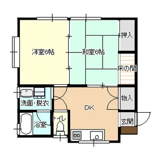 メゾンナイト【2階】の間取り
