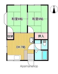 栗山コーポ【2階】の間取り