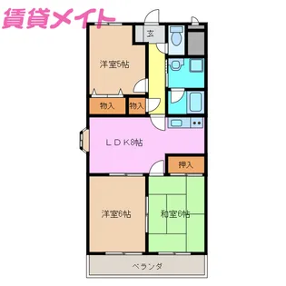 サン・ガーデン【2階】の間取り