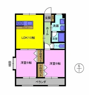 パークタウン畑中NH【2階】の間取り