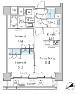 プリマリード南青山【5階】の間取り