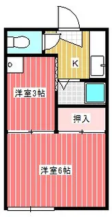福島アパート【1階】の間取り