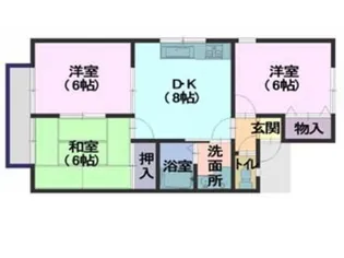 サンリッチオカミヘラ【2階】の間取り