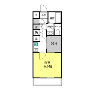 1SKの間取り画像